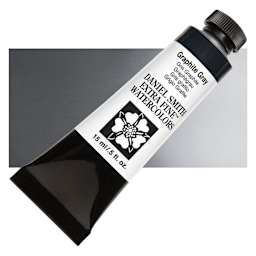 Daniel Smith Extra Fine Watercolor - Graphite Gray, 15 ml Tube and swatch