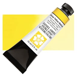 Daniel Smith Extra Fine Watercolor - Hansa Yellow Medium, 15 ml Tube and swatch