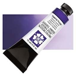 Daniel Smith Extra Fine Watercolor - Imperial Purple, 15 ml Tube and swatch