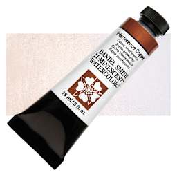 Daniel Smith Luminescent Watercolor - Interference Copper, 15 ml, Tube and swatch