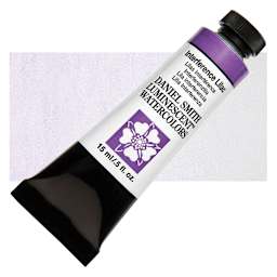 Daniel Smith Luminescent Watercolor - Interference Lilac, 15 ml, Tube and swatch