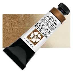 Daniel Smith Luminescent Watercolor - Iridescent Antique Bronze, 15 ml, Tube and swatch