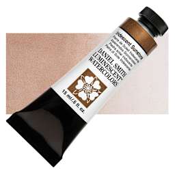 Daniel Smith Luminescent Watercolor - Iridescent Sunstone, 15 ml, Tube and swatch