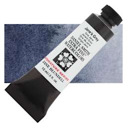 Daniel Smith Extra Fine Watercolor - Jane’s Grey, 15 ml tube and swatch