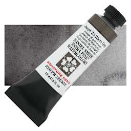 Daniel Smith Extra Fine Watercolor - Joseph Z's Warm Grey, 15 ml, Tube and swatch