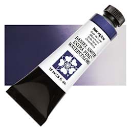 Daniel Smith Extra Fine Watercolor - Moonglow, 15 ml Tube and swatch