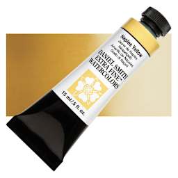 Daniel Smith Extra Fine Watercolor - Naples Yellow, 15 ml Tube and swatch