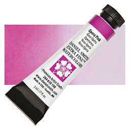 Daniel Smith Extra Fine Watercolor - Opera Pink, 5 ml Tube and swatch