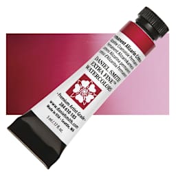 Daniel Smith Extra Fine Watercolor - Permanent Alizarin Crimson, 5 ml Tube and swatch