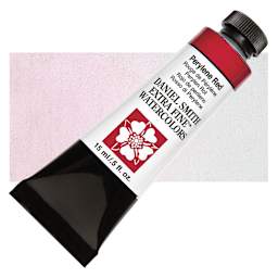 Daniel Smith Extra Fine Watercolor - Perelyne Red, 15 ml Tube and swatch