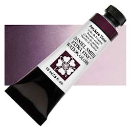 Daniel Smith Extra Fine Watercolor - Perylene Violet, 15 ml Tube and swatch
