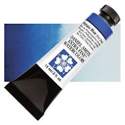 Daniel Smith Extra Fine Watercolor - Phthalo Blue Red Shade, 15 ml Tube and swatch