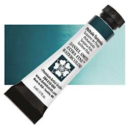 Daniel Smith Extra Fine Watercolor - Phthalo Turquoise, 5 ml Tube and swatch