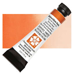 Daniel Smith Extra Fine Watercolor - Quinacridone Sienna, 5 ml Tube and swatch