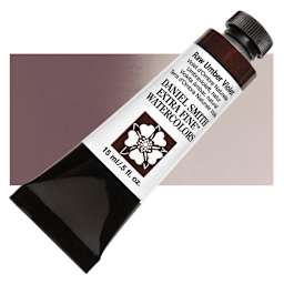 Daniel Smith Extra Fine Watercolor - Raw Umber Violet, 15 ml Tube and swatch