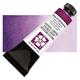 Daniel Smith Extra Fine Watercolor - Rose of Ultramarine, 15 ml Tube and swatch
