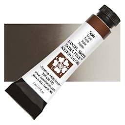 Daniel Smith Extra Fine Watercolor - Sepia, 5 ml Tube and swatch