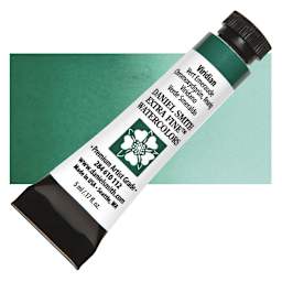 Daniel Smith Extra Fine Watercolor - Viridian, 5 ml Tube and swatch