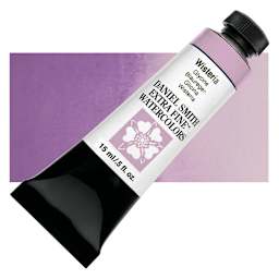 Daniel Smith Extra Fine Watercolor - Wisteria, 15 ml tube and swatch