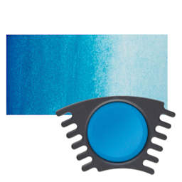 Faber Castell Connector Watercolor Paints - Cyan Blue Refill pan and swatch