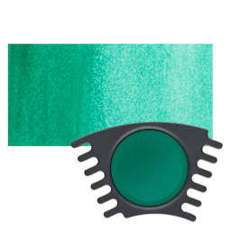 Faber Castell Connector Watercolor Paints - Blue Green Refill pan and swatch