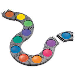 Faber-Castell Connector Watercolor Paints connected together in random shape