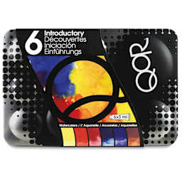 QoR Modern Watercolors - Set of 6, Introductory Colors, 5 ml Tubes, packaging