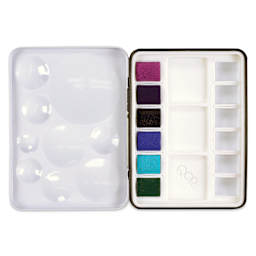 QoR Watercolor Set - Granulators, Set of 6 Half Pans (Open set)