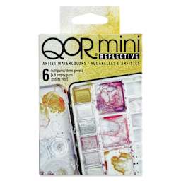 QoR Watercolor Set - Reflective, Set of 6 Half Pans (Front of package)