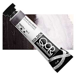QoR Modern Watercolor - Payne's Gray Violet, 11 ml tube and swatch