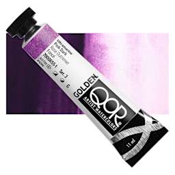 QoR Modern Watercolor - Ultramarine Pink Dark, 11 ml tube and swatch