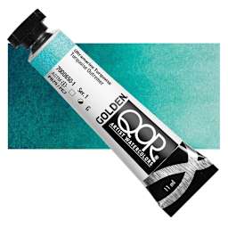 QoR Modern Watercolors - Ultramarine Turquoise, 11 ml tube and swatch