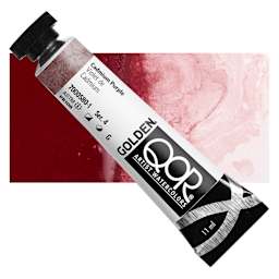 QoR Modern Watercolor - Cadmium Purple, 11 ml tube and swatch
