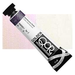 QoR Modern Watercolor - Interference Violet, 11 ml tube and swatch