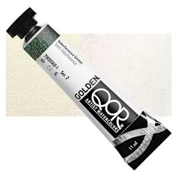 QoR Modern Watercolor - Interference Green, 11 ml tube and swatch
