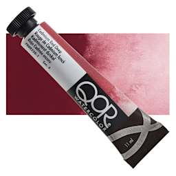 QoR Modern Watercolor - Cadmium Red Deep, 11 ml tube and swatch