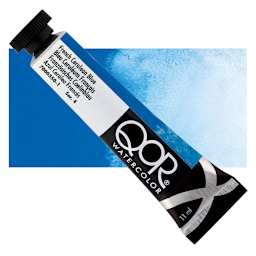QoR Modern Watercolor - French Cerulean Blue, 11 ml tube and swatch