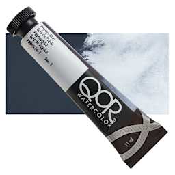QoR Modern Watercolor - Paynes Gray, 11 ml tube and swatch