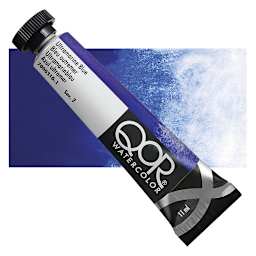 QoR Modern Watercolor - Ultramarine Blue, 11 ml tube and swatch