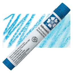 Daniel Smith Watercolor Stick - Iridescent Electric Blue stick and swatch