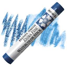 Daniel Smith Watercolor Stick - Cerulean Blue Chromium stick and swatch