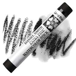 Daniel Smith Watercolor Stick - Lamp Black stick and swatch