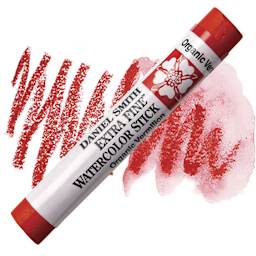 Daniel Smith Watercolor Stick - Organic Vermilion stick and swatch