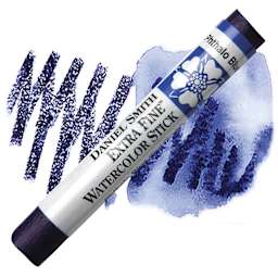 Daniel Smith Watercolor Stick - Phthalo Blue (Red Shade) stick and swatch