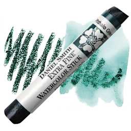 Daniel Smith Watercolor Stick - Phthalo Green (Blue Shade) stick and swatch
