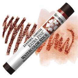 Daniel Smith Watercolor Stick - Quinacridone Burnt Orange stick and swatch