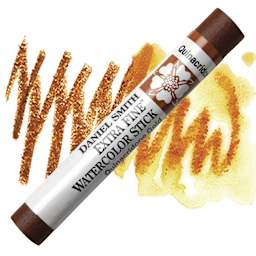 Daniel Smith Watercolor Stick - Quinacridone Gold stick and swatch