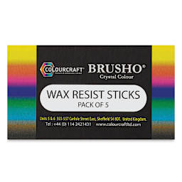 Brusho Wax Resist Sticks (in packaging)