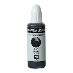 Vallejo Liquid Watercolor - Black, 32 ml