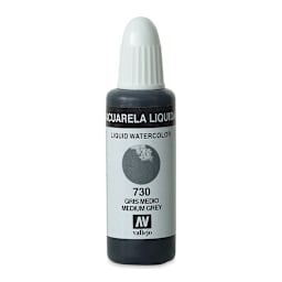 Vallejo Liquid Watercolor - Medium Grey, 32 ml